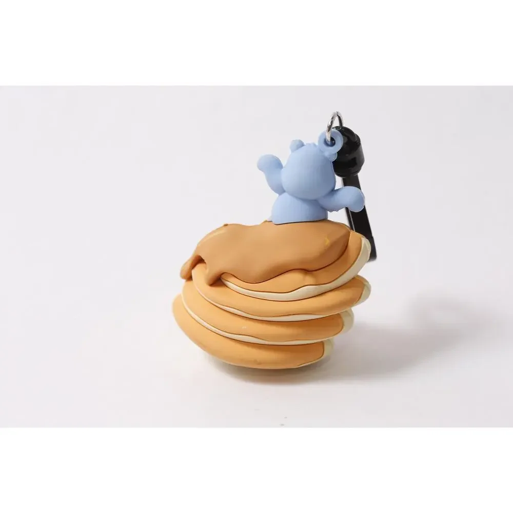 Care Bears x Food Grumpy Bear w Pancakes Bag Clip Keychain ~ 260622-WH 1281